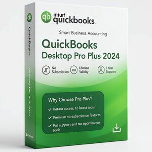 ntuit QuickBooks Pro 2024 Desktop Accounting Software